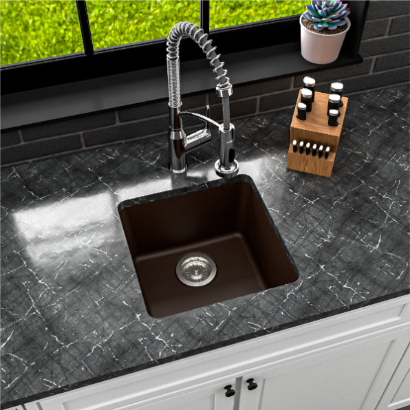 Essence 17" Quartz Composite Undermount Bar Sink