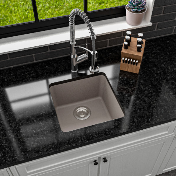 Essence 17" Quartz Composite Undermount Bar Sink