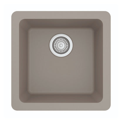 Seamless 17" Quartz Composite Undermount Bar Sink