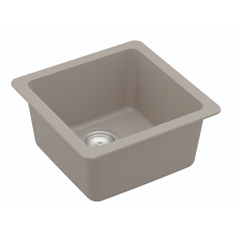 Seamless 17" Quartz Composite Undermount Bar Sink