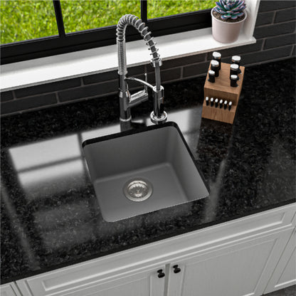 Essence 17" Quartz Composite Undermount Bar Sink