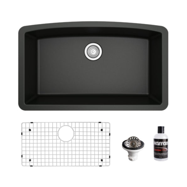 Tudor 33" Quartz Composite Undermount Kitchen Sink