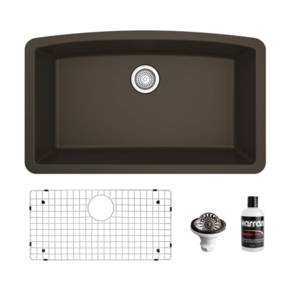 Tudor 33" Quartz Composite Undermount Kitchen Sink