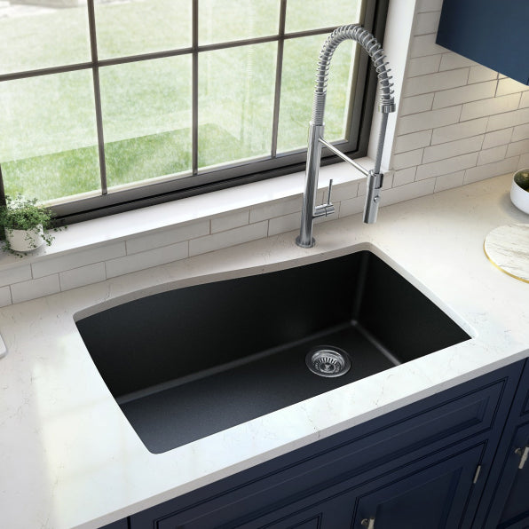 Tidal 34" Quartz Composite Undermount Kitchen Sink