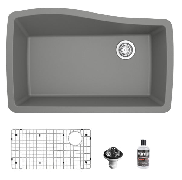 Tidal 34" Quartz Composite Undermount Kitchen Sink