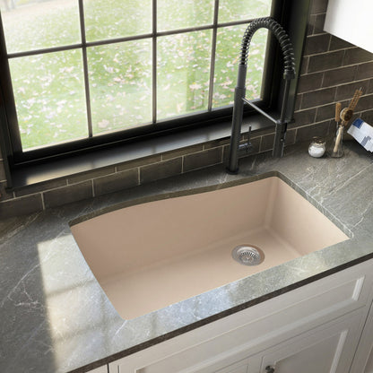 Tidal 34" Quartz Composite Undermount Kitchen Sink