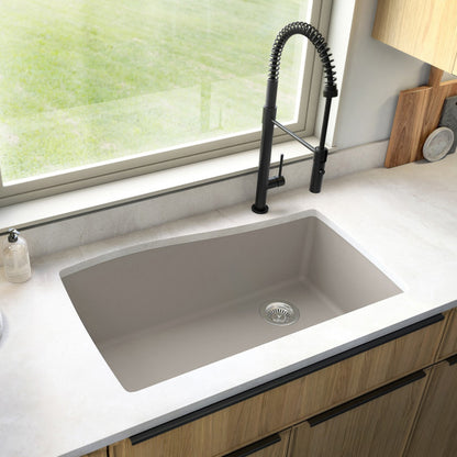 Tidal 34" Quartz Composite Undermount Kitchen Sink