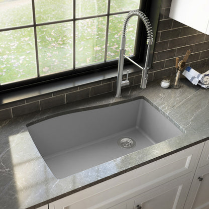 Tidal 34" Quartz Composite Undermount Kitchen Sink