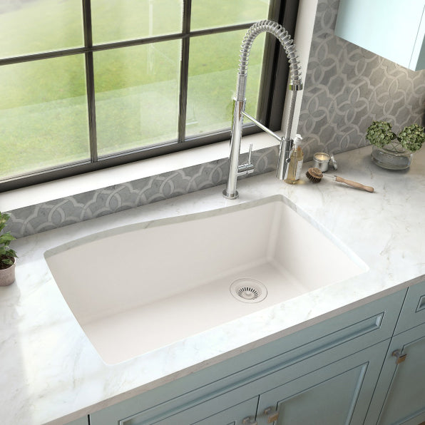 Tidal 34" Quartz Composite Undermount Kitchen Sink