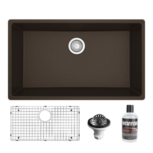 Essence 32" Quartz Composite Undermount Kitchen Sink