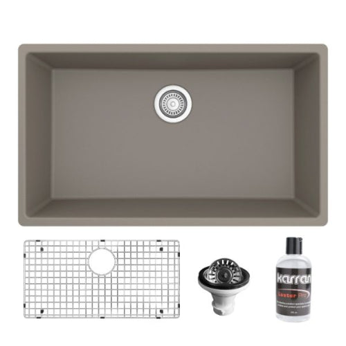 Essence 32" Quartz Composite Undermount Kitchen Sink