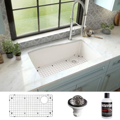 Tidal 34" Quartz Composite Undermount Kitchen Sink