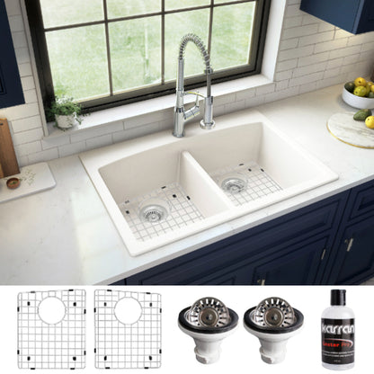 Tudor 33" Quartz Composite Top Mount Kitchen Sink