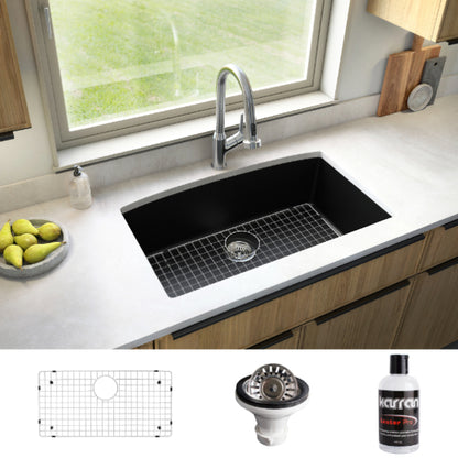 Tudor 33" Quartz Composite Undermount Kitchen Sink