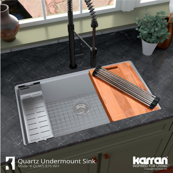 Essence 32" Quartz Composite Undermount Kitchen Sink