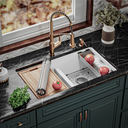 Essence 32" Quartz Composite Undermount Kitchen Sink