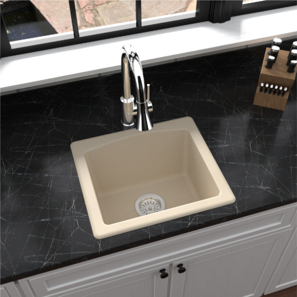 Tudor 18" Quartz Composite Top Mount Bar Sink