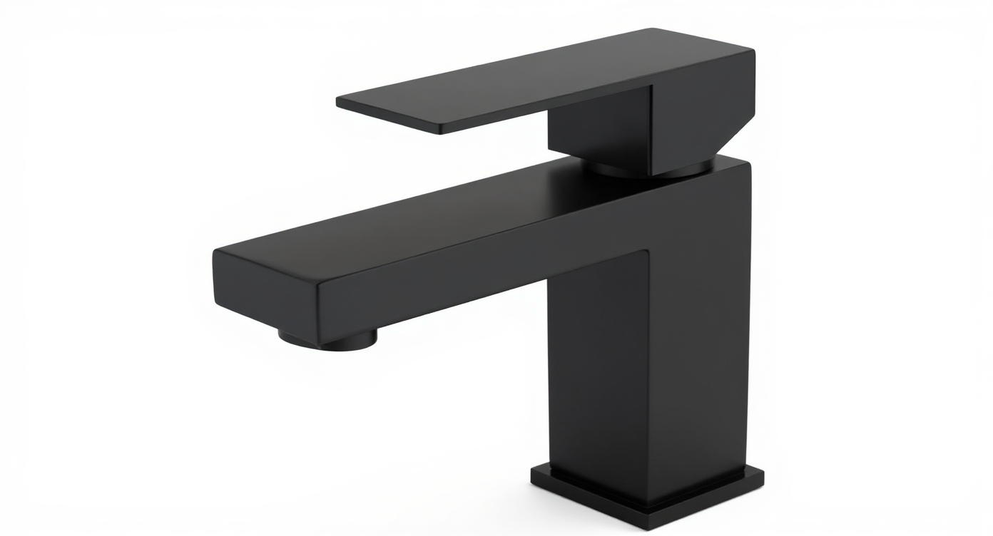 Faustina Lavatory Faucet with Pop-Up Drain - Matte Black