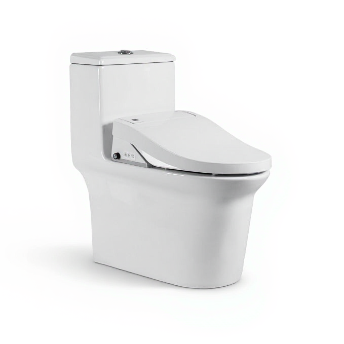 Zenobia One-Piece Intelligent Elongated Toilet - front view