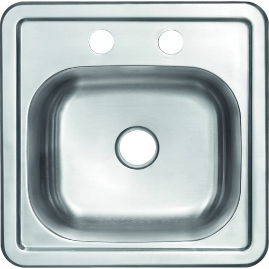 Percival 15" Stainless Steel Top Mount Bar Sink