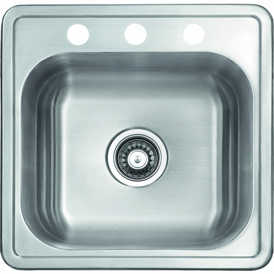Thaddeus 19" Stainless Steel Top Mount Bar Sink