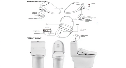 Zenobia One-Piece Intelligent Elongated Toilet