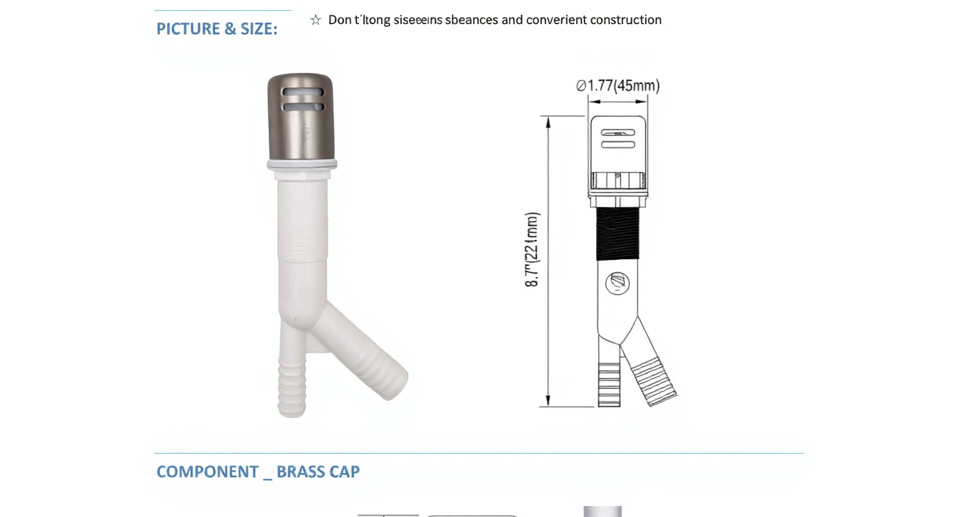 Wendell Kitchen Dishwasher Air Gap - detail
