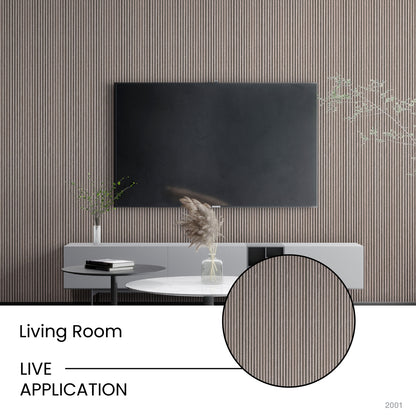 Ash Grey Scallop Polypropylene Interior Decorative Wall Panel