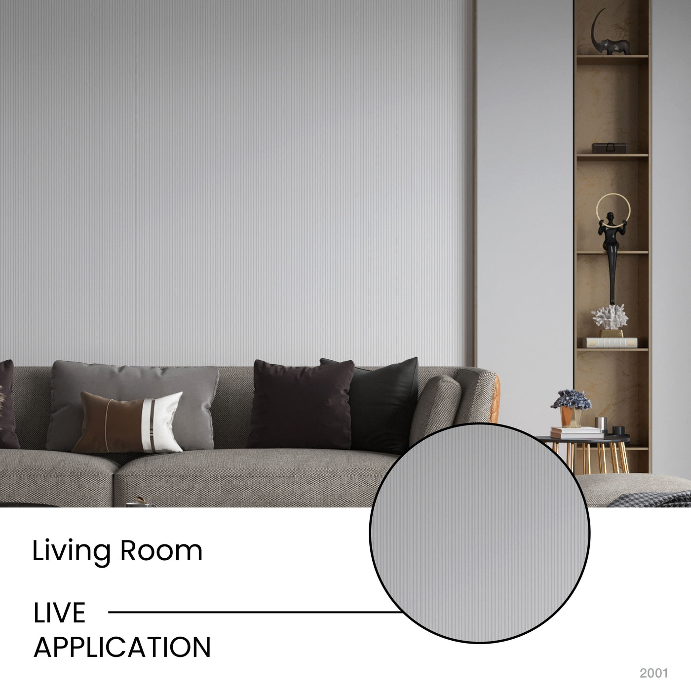 Frost White Scallop Polypropylene Interior Decorative Wall Panel