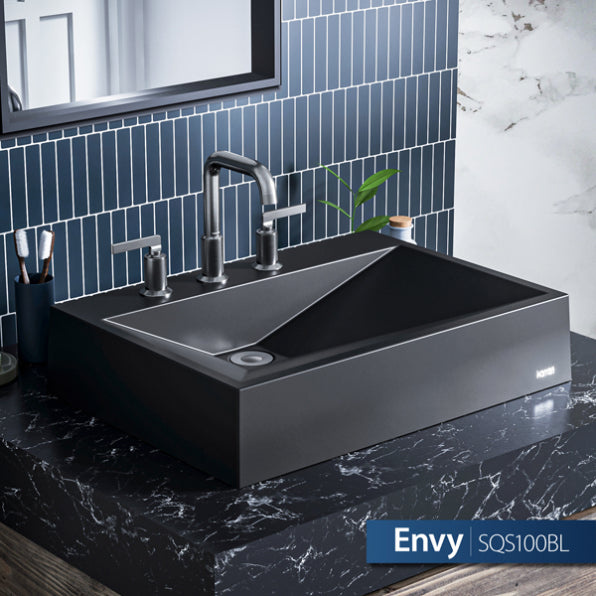 Envy Quartz Composite Vessel Bathroom Sink