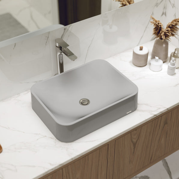 Sea Crest Quartz Composite Vessel Bathroom Sink