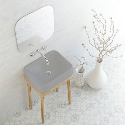 Sea Crest Quartz Composite Vessel Bathroom Sink