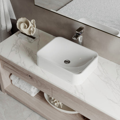 Sea Crest Quartz Composite Vessel Bathroom Sink