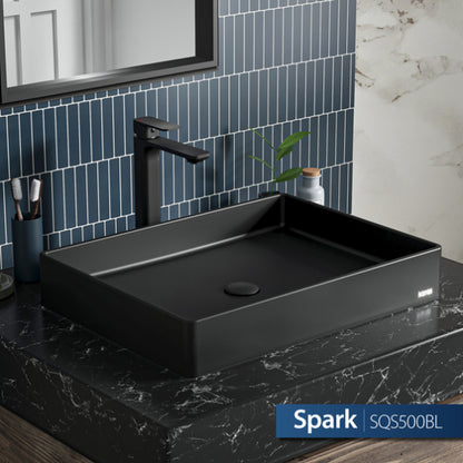 Spark Quartz Composite Vessel Bathroom Sink