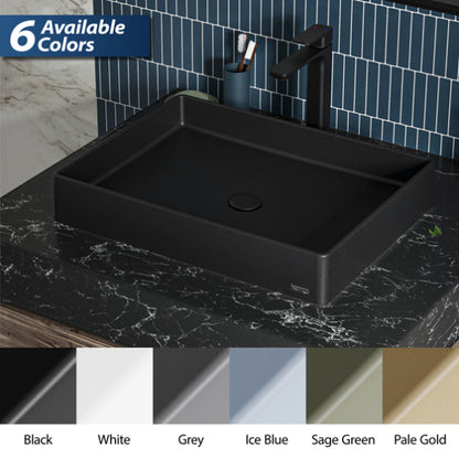 Spark Quartz Composite Vessel Bathroom Sink