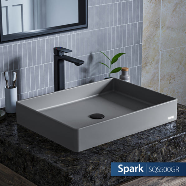 Spark Quartz Composite Vessel Bathroom Sink