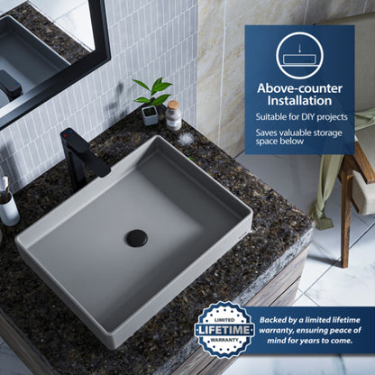 Spark Quartz Composite Vessel Bathroom Sink