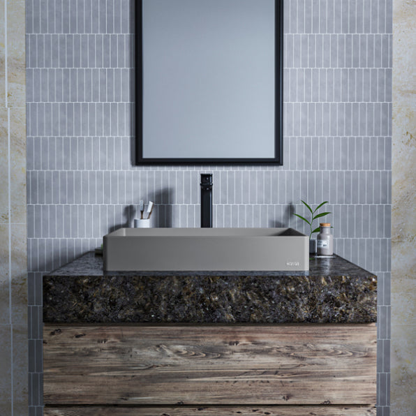 Spark Quartz Composite Vessel Bathroom Sink