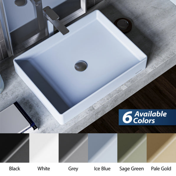 Spark Quartz Composite Vessel Bathroom Sink