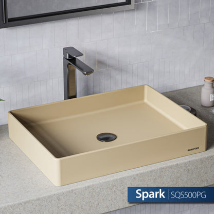 Spark Quartz Composite Vessel Bathroom Sink