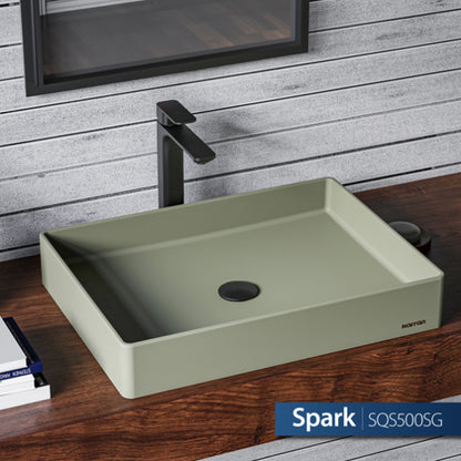 Spark Quartz Composite Vessel Bathroom Sink