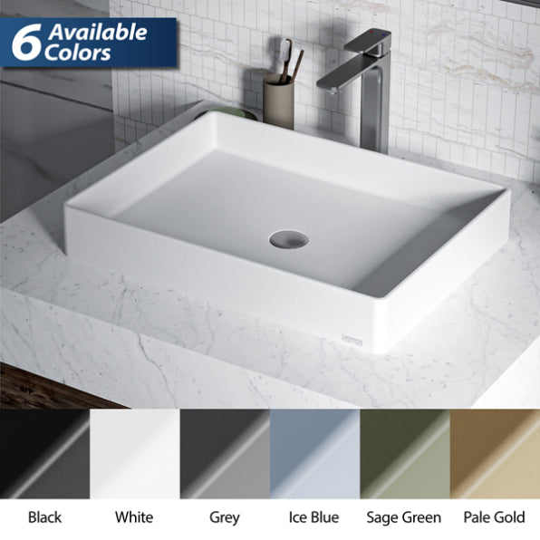 Spark Quartz Composite Vessel Bathroom Sink