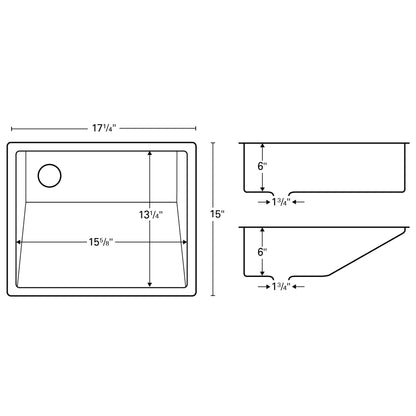 Fjord Stainless Steel Undermount Bathroom Sink