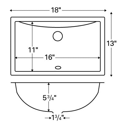 Lexington Vitreous China Undermount Bathroom Sink