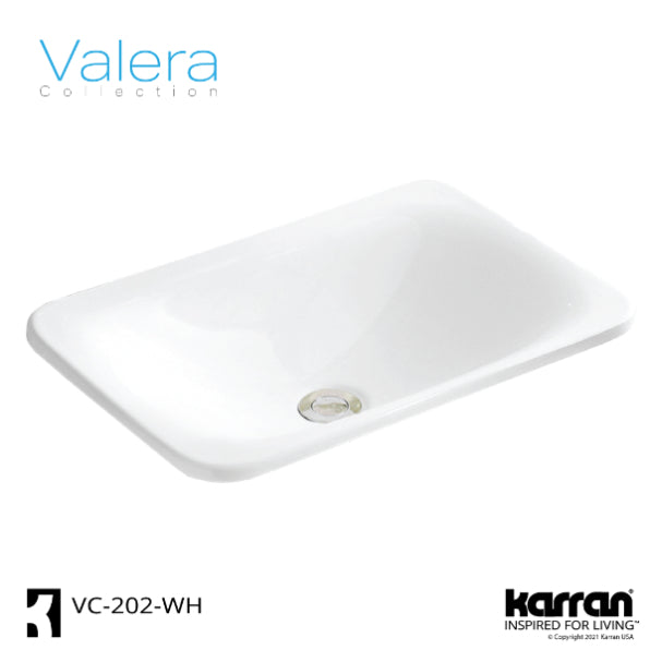 Stockholm Vitreous China Drop-In Bathroom Sink