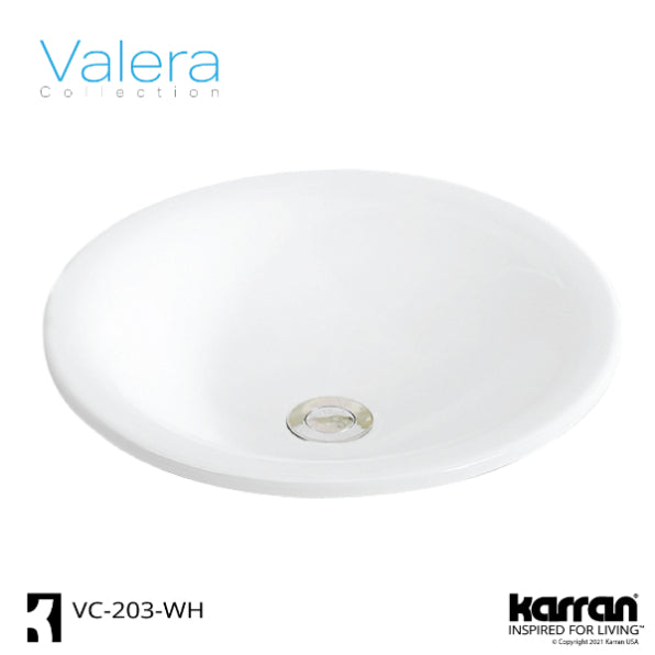 Helsinki Vitreous China Drop-In Bathroom Sink