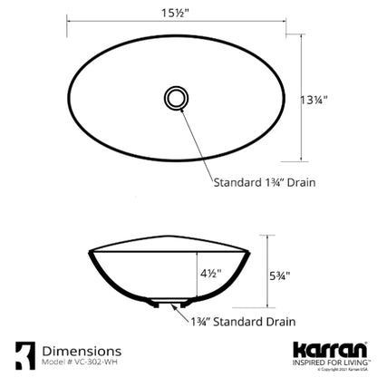 Moscow Vitreous China Vessel Bathroom Sink