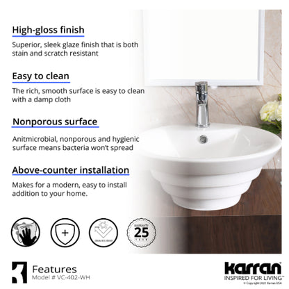 Northumbria Vitreous China Vessel Bathroom Sink