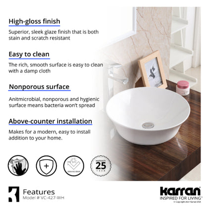 Nottingham Vitreous China Vessel Bathroom Sink