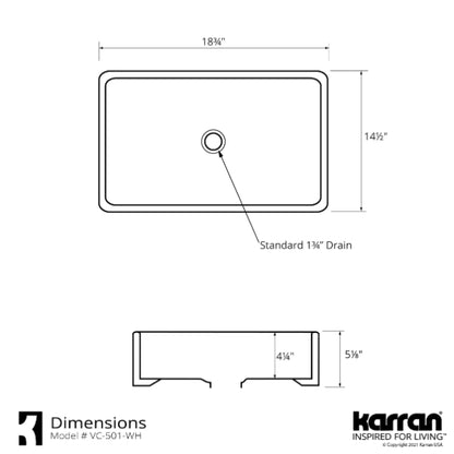 Johannesburg Vitreous China Vessel Bathroom Sink